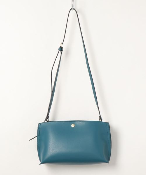 Legato Largo（レガートラルゴ）の「《か　る　い　か　ば　ん》フェイクレザーミニショルダー（ショルダーバッグ・レディース・ブラック/キャメル/マスタード/ベージュ/ブラウン/セージグリーン/ピンクベージュ/サックスブルー/ライトグレー/ダークブラウン/ピンク・FREE）」の8枚目の写真