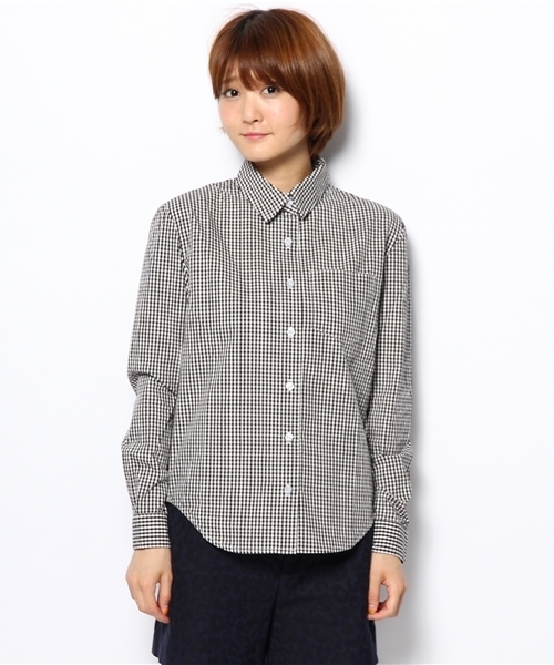 WEGO（ウィゴー）の「WEGO/ベーシックシャツ（シャツ/ブラウス・レディース・ホワイト/ブラック/ブルー/レッド/トリコロール/サックスブルー・FREE）」の12枚目の写真