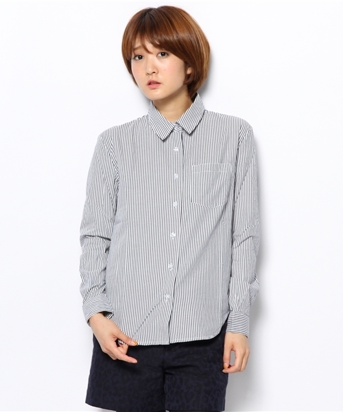 WEGO（ウィゴー）の「WEGO/ベーシックシャツ（シャツ/ブラウス・レディース・ホワイト/ブラック/ブルー/レッド/トリコロール/サックスブルー・FREE）」の20枚目の写真