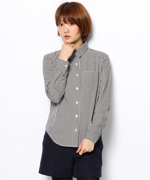 WEGO（ウィゴー）の「WEGO/ベーシックシャツ（シャツ/ブラウス・レディース・ホワイト/ブラック/ブルー/レッド/トリコロール/サックスブルー・FREE）」の16枚目の写真