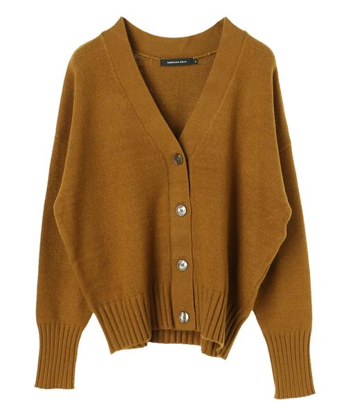 AMERICAN HOLIC（アメリカンホリック）の「Vネックショートニットカーディガン　＊（カーディガン/ボレロ・レディース・ブラック/ネイビー/アイボリー/マスタード/モカ/杢グレー・M/L）」の12枚目の写真