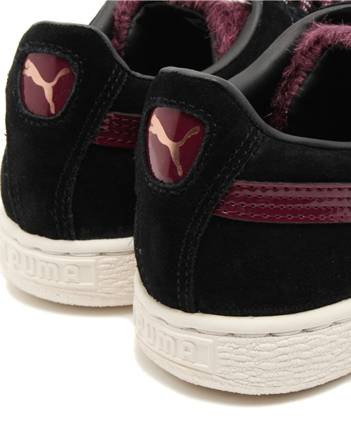 PUMA（プーマ）の「スウェードクラッシク+　WW (WOMEN) - sport classic -SUEDE（スニーカー・レディース・ブラック/ホワイト・23cm/25.5cm/22.5cm/23.5cm/24cm/24.5cm/25cm）」の4枚目の写真