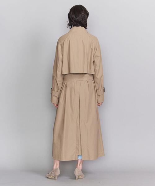 BEAUTY&YOUTH UNITED ARROWS(ビューティーアンドユースユナイテッドアローズ)の「BY ドライギャバジンフラップコートо(ステンカラーコート・レディース・ベージュ/オリーブ・SMALL/MEDIUM)」の12枚目の写真
