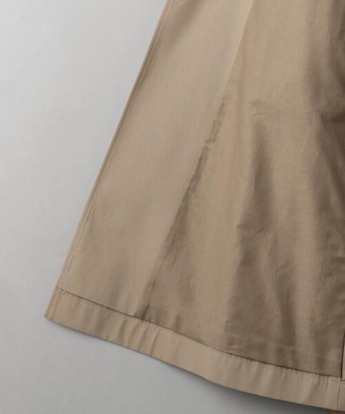 BEAUTY&YOUTH UNITED ARROWS(ビューティーアンドユースユナイテッドアローズ)の「BY ドライギャバジンフラップコートо(ステンカラーコート・レディース・ベージュ/オリーブ・SMALL/MEDIUM)」の4枚目の写真