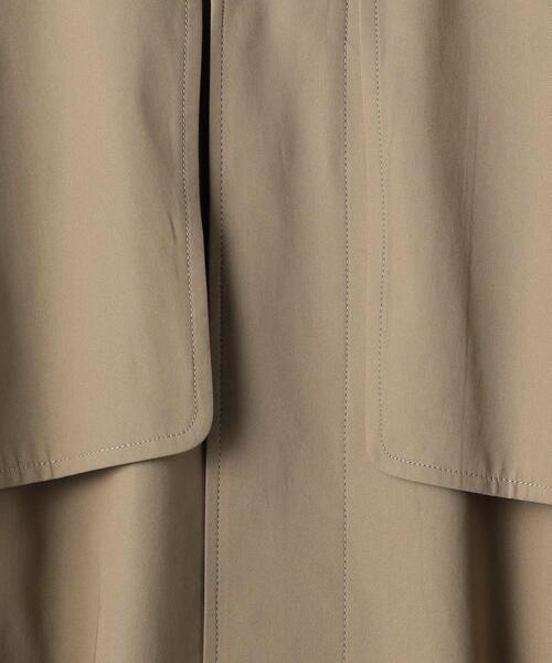 BEAUTY&YOUTH UNITED ARROWS(ビューティーアンドユースユナイテッドアローズ)の「BY ドライギャバジンフラップコートо(ステンカラーコート・レディース・ベージュ/オリーブ・SMALL/MEDIUM)」の3枚目の写真
