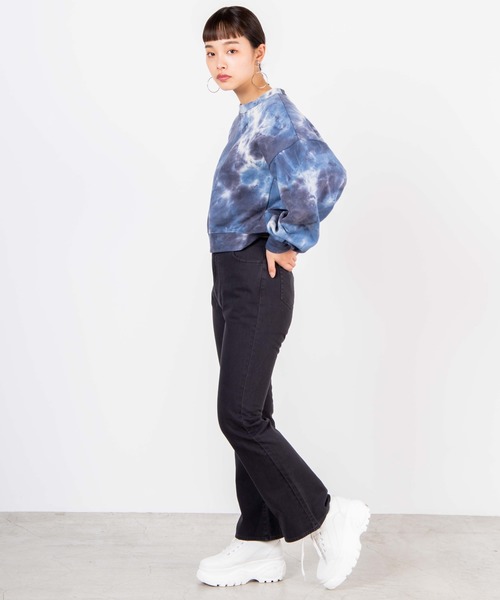 WEGO(ウィゴー)の「WEGO/タイダイスウェット(スウェット・レディース・ブルー/ピンク・FREE)」の3枚目の写真