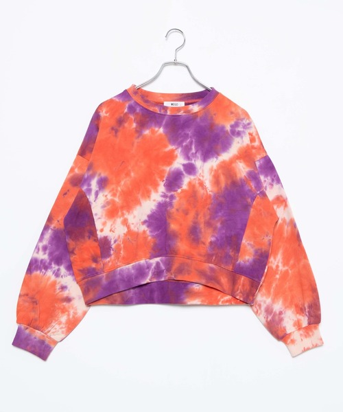 WEGO(ウィゴー)の「WEGO/タイダイスウェット(スウェット・レディース・ブルー/ピンク・FREE)」の10枚目の写真