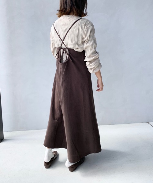 LE MORE（リモア）の「リンクルデザインシャツ（シャツ/ブラウス・レディース・ブラック/ベージュ/アイボリー・FREE）」の9枚目の写真