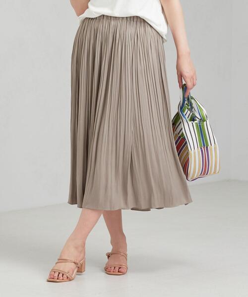 green label relaxing(グリーンレーベルリラクシング)の「FFC チュール & サテン リバーシブル スカート(スカート・レディース・シャーベット/ライトグレー/モカ・FREE)」の15枚目の写真