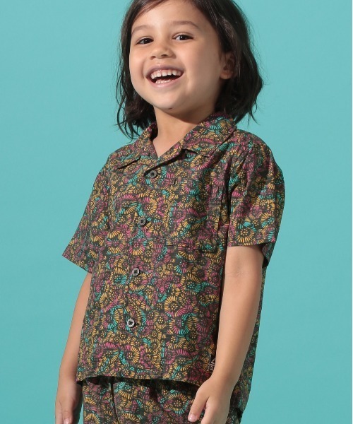 BAYFLOW（ベイフロー）の「【REEF（リーフ）】別注アロハシャツ（KIDS)（シャツ/ブラウス・キッズ・ブラック/ブラウン/サックスブルー・MEDIUM/LARGE/X-LARGE/XX-LARGE）」の3枚目の写真