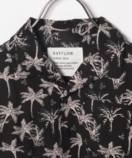 BAYFLOW（ベイフロー）の「【REEF（リーフ）】別注アロハシャツ（KIDS)（シャツ/ブラウス・キッズ・ブラック/ブラウン/サックスブルー・MEDIUM/LARGE/X-LARGE/XX-LARGE）」の4枚目の写真