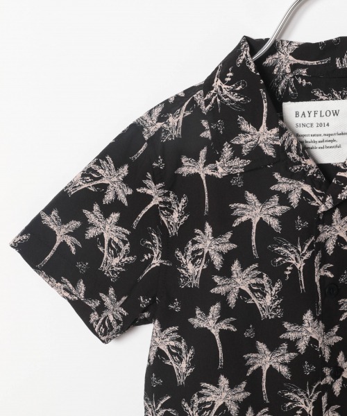 BAYFLOW（ベイフロー）の「【REEF（リーフ）】別注アロハシャツ（KIDS)（シャツ/ブラウス・キッズ・ブラック/ブラウン/サックスブルー・MEDIUM/LARGE/X-LARGE/XX-LARGE）」の6枚目の写真
