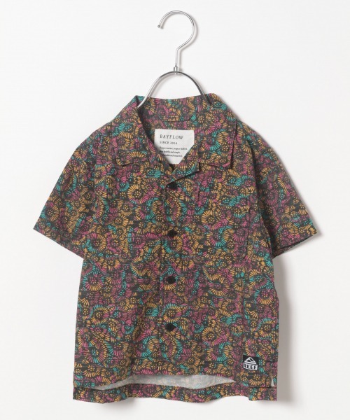 BAYFLOW（ベイフロー）の「【REEF（リーフ）】別注アロハシャツ（KIDS)（シャツ/ブラウス・キッズ・ブラック/ブラウン/サックスブルー・MEDIUM/LARGE/X-LARGE/XX-LARGE）」の21枚目の写真