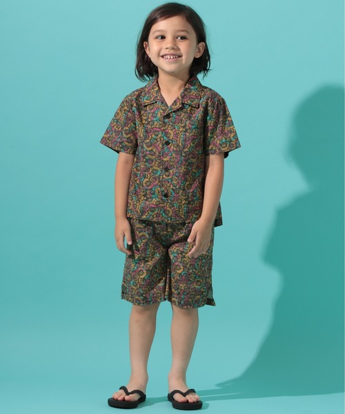 BAYFLOW（ベイフロー）の「【REEF（リーフ）】別注アロハシャツ（KIDS)（シャツ/ブラウス・キッズ・ブラック/ブラウン/サックスブルー・MEDIUM/LARGE/X-LARGE/XX-LARGE）」の17枚目の写真