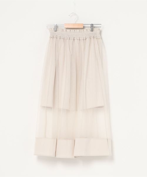 WEGO（ウィゴー）の「WEGO/シアーラインシャーリングスカート（スカート・レディース・ブラック/アイボリー・FREE）」の13枚目の写真