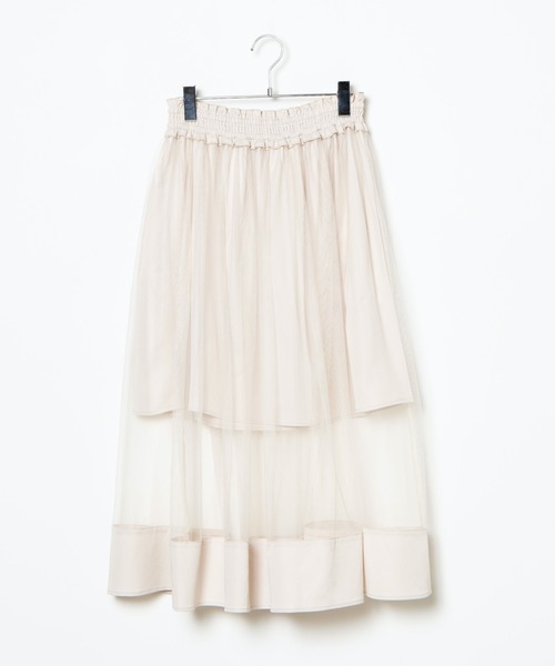 WEGO（ウィゴー）の「WEGO/シアーラインシャーリングスカート（スカート・レディース・ブラック/アイボリー・FREE）」の17枚目の写真