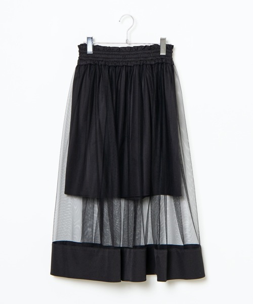 WEGO（ウィゴー）の「WEGO/シアーラインシャーリングスカート（スカート・レディース・ブラック/アイボリー・FREE）」の16枚目の写真