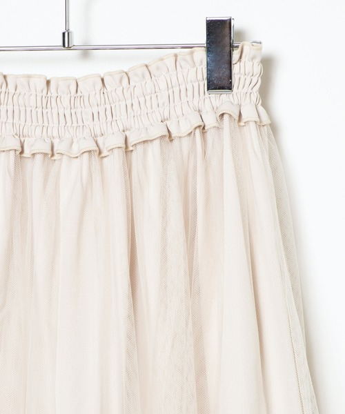 WEGO（ウィゴー）の「WEGO/シアーラインシャーリングスカート（スカート・レディース・ブラック/アイボリー・FREE）」の15枚目の写真