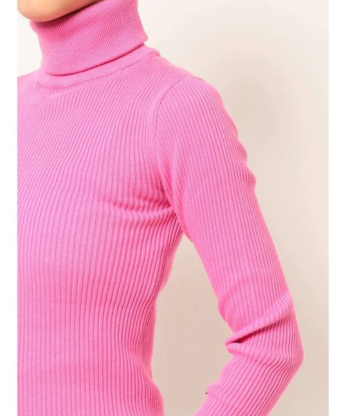 jouetie（ジュエティ）の「ベーシックカラータートル（ニット/セーター・レディース・ブラック/ピンク/イエロー/グリーン・MEDIUM）」の10枚目の写真