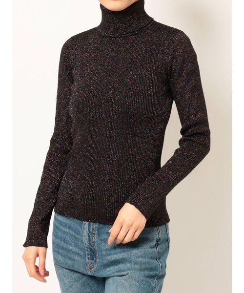 jouetie（ジュエティ）の「ベーシックカラータートル（ニット/セーター・レディース・ブラック/ピンク/イエロー/グリーン・MEDIUM）」の2枚目の写真