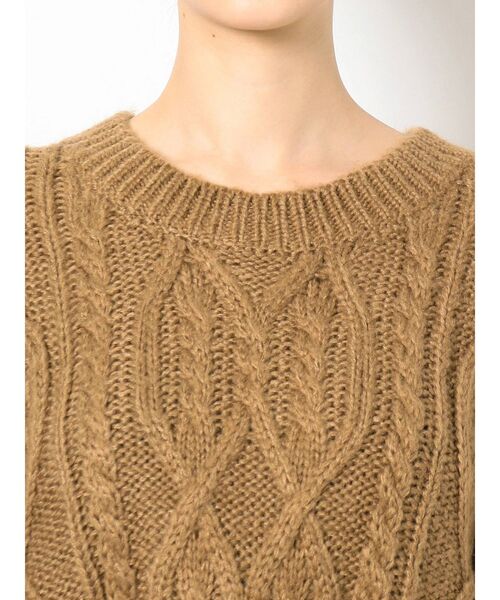 GYDA（ジェイダ）の「グラインダーケーブルニット TOPS（ニット/セーター・レディース・グレー/グリーン/マスタード・FREE）」の17枚目の写真