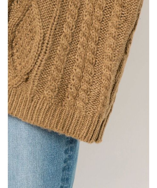 GYDA（ジェイダ）の「グラインダーケーブルニット TOPS（ニット/セーター・レディース・グレー/グリーン/マスタード・FREE）」の19枚目の写真