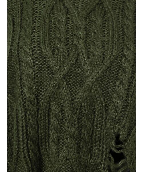 GYDA（ジェイダ）の「グラインダーケーブルニット TOPS（ニット/セーター・レディース・グレー/グリーン/マスタード・FREE）」の21枚目の写真