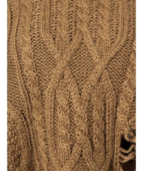 GYDA（ジェイダ）の「グラインダーケーブルニット TOPS（ニット/セーター・レディース・グレー/グリーン/マスタード・FREE）」の22枚目の写真