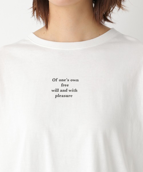 LEPSIM（レプシィム）の「プリントロンT　895675（Tシャツ/カットソー・レディース・ブラック/ベージュ/ホワイト系その他/ホワイト系その他2・FREE）」の10枚目の写真