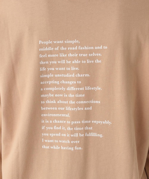 LEPSIM（レプシィム）の「プリントロンT　895675（Tシャツ/カットソー・レディース・ブラック/ベージュ/ホワイト系その他/ホワイト系その他2・FREE）」の20枚目の写真