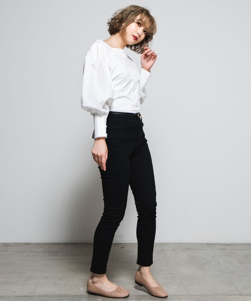 WEGO（ウィゴー）の「WEGO/2wayパールボタンバックリボンブラウス（シャツ/ブラウス・レディース・ホワイト・FREE）」の12枚目の写真