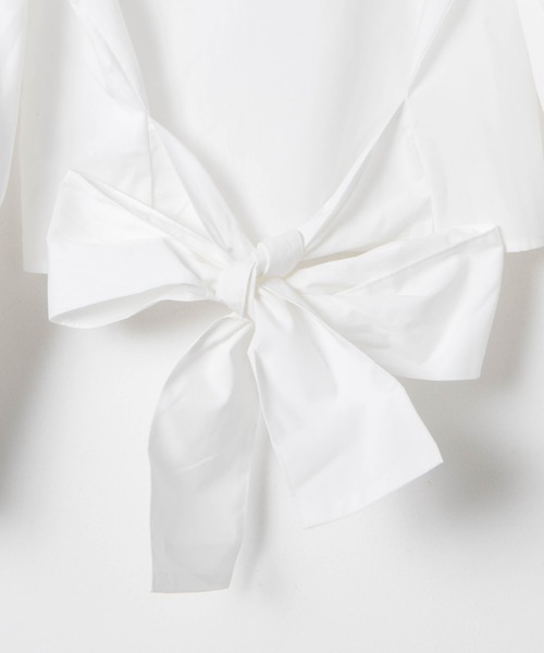 WEGO（ウィゴー）の「WEGO/2wayパールボタンバックリボンブラウス（シャツ/ブラウス・レディース・ホワイト・FREE）」の4枚目の写真