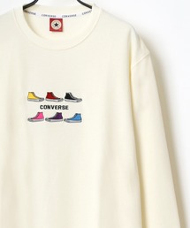 CONVERSE/コンバース オールスター カラフル シューズ刺繍 スウェット レディース メンズ トレーナー