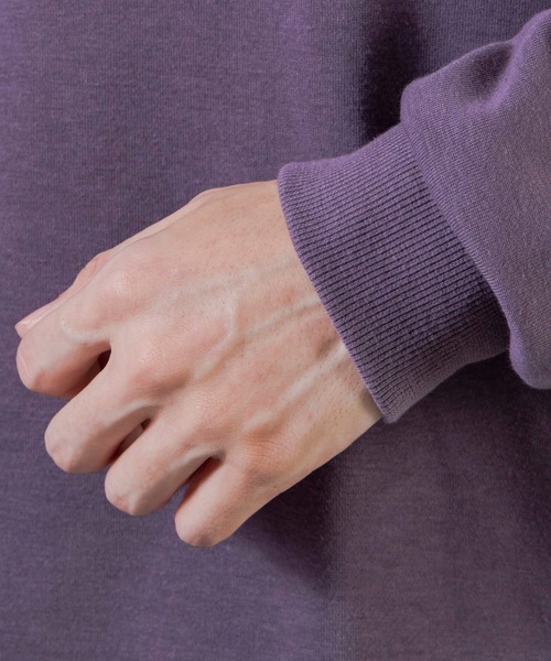 WEGO（ウィゴー）の「WEGO/ナイロンポケット刺繍プルオーバー（スウェット・メンズ・ホワイト/パープル/スミクロ・MEDIUM/LARGE）」の17枚目の写真