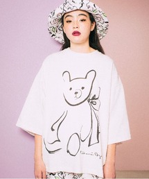 Little sunny bite | LittleSunnyBite/リトルサニーバイト/little sunny bite×ogura akane bear big tee(Tシャツ/カットソー)