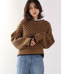 LOWRYS FARM | ガラニットショートプルオーバーＬＳ　922943(ニット/セーター)