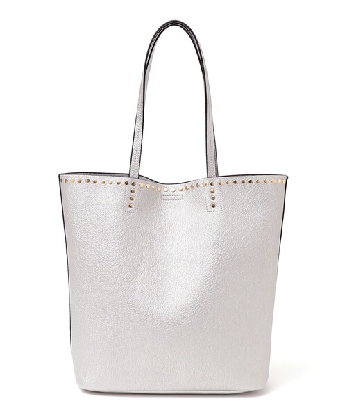 SHIPS any(シップス エニィ)の「【WEB限定】SHIPS any: 2WAY スタッズ ビッグトート 2(トートバッグ・レディース・ブラック/ベージュ/オフホワイト/ライトグリーン/ホワイト/シルバー・ONE SIZE)」の12枚目の写真