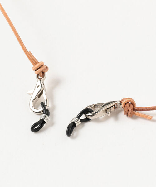 ART BROWN（アートブラウン）の「ART-BROWN / 別注 レザー グラス＆マスク コード（メガネ・メンズ・チャコールグレー/ライトブラウン/ブラック・ONE SIZE）」の7枚目の写真