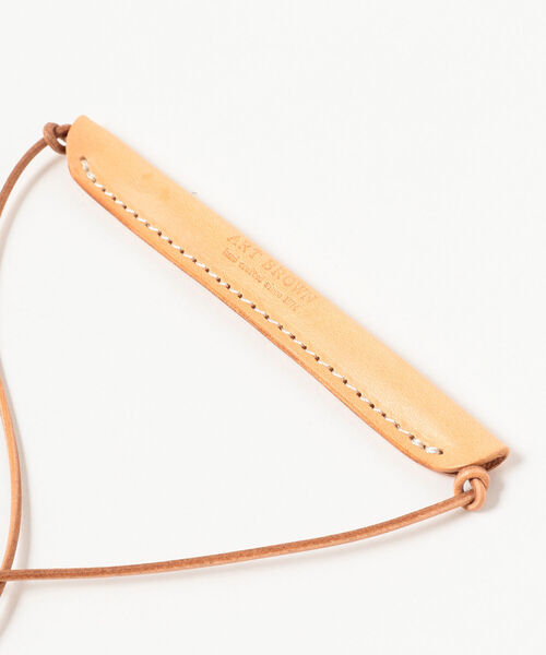 ART BROWN（アートブラウン）の「ART-BROWN / 別注 レザー グラス＆マスク コード（メガネ・メンズ・チャコールグレー/ライトブラウン/ブラック・ONE SIZE）」の8枚目の写真