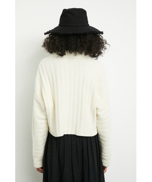 MOUSSY（マウジー）の「CROPPED KNIT ポロシャツ（ニット
