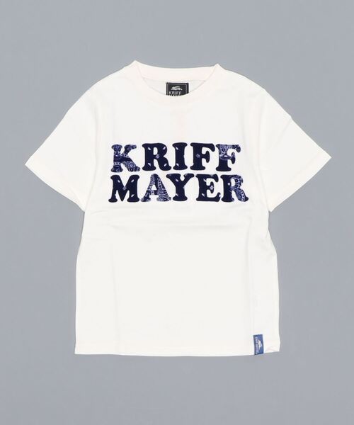 KRIFF MAYER Kid's Collection（クリフメイヤーキッズコレクション）の「バンダナロゴTEE（Tシャツ/カットソー・キッズ・レッド/オフホワイト/ターコイズブルー・120/130/140/150/160/170）」の6枚目の写真