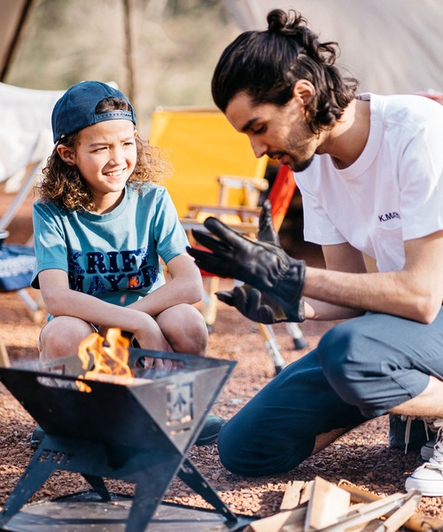 KRIFF MAYER Kid's Collection（クリフメイヤーキッズコレクション）の「バンダナロゴTEE（Tシャツ/カットソー・キッズ・レッド/オフホワイト/ターコイズブルー・120/130/140/150/160/170）」の8枚目の写真
