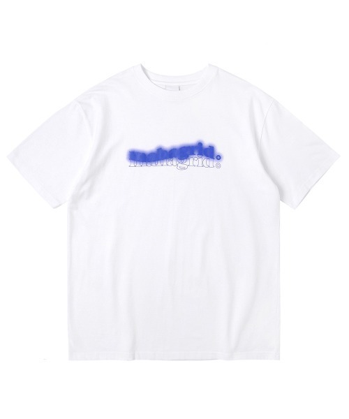 MAHAGRID（マハグリッド）の「『mahagrid/マハグリッド』GLOW LOGO TEE/ユニセックス グロー ロゴ Tシャツ 半袖 カットソー（Tシャツ/カットソー・レディース・ブラック/ホワイト・L/M）」の7枚目の写真