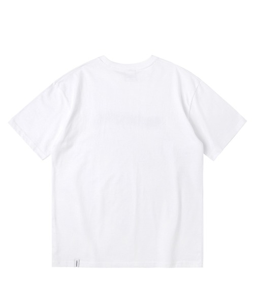 MAHAGRID（マハグリッド）の「『mahagrid/マハグリッド』GLOW LOGO TEE/ユニセックス グロー ロゴ Tシャツ 半袖 カットソー（Tシャツ/カットソー・レディース・ブラック/ホワイト・L/M）」の5枚目の写真