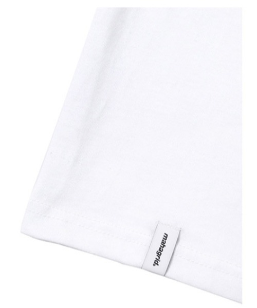 MAHAGRID（マハグリッド）の「『mahagrid/マハグリッド』GLOW LOGO TEE/ユニセックス グロー ロゴ Tシャツ 半袖 カットソー（Tシャツ/カットソー・レディース・ブラック/ホワイト・L/M）」の4枚目の写真
