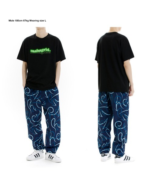 MAHAGRID（マハグリッド）の「『mahagrid/マハグリッド』GLOW LOGO TEE/ユニセックス グロー ロゴ Tシャツ 半袖 カットソー（Tシャツ/カットソー・レディース・ブラック/ホワイト・L/M）」の3枚目の写真