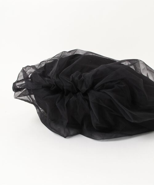HELOYSE(エロイーズ)の「【HELOYSE】balloon tulle bag(トートバッグ・レディース・ブラック・M)」の12枚目の写真