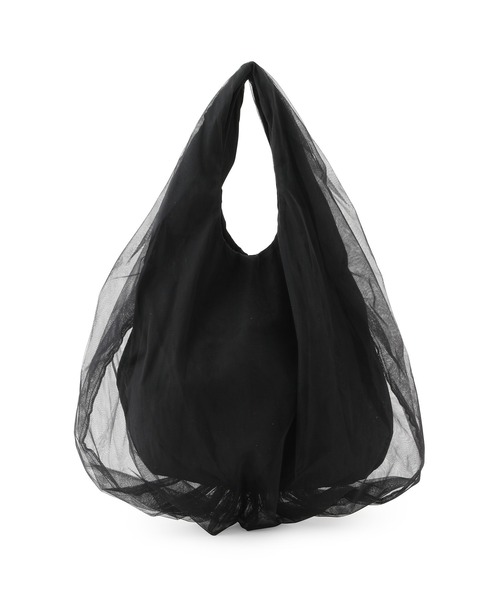 HELOYSE(エロイーズ)の「【HELOYSE】balloon tulle bag(トートバッグ・レディース・ブラック・M)」の9枚目の写真