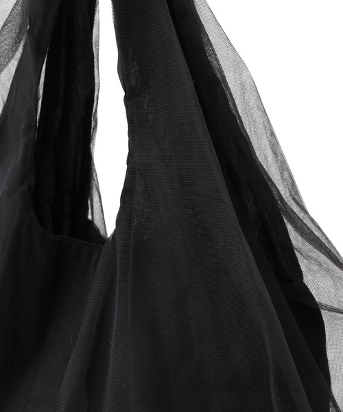 HELOYSE(エロイーズ)の「【HELOYSE】balloon tulle bag(トートバッグ・レディース・ブラック・M)」の6枚目の写真