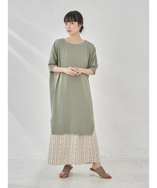 Music Ecology アースミュージックアンドエコロジー のファッション Earth コクーンカットワンピース ワンピース セール ワンピース ドレス ワンピース Earth